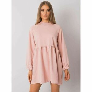 Basic dusty pink dress with long sleeves kép