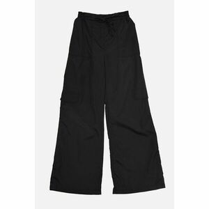 Trendyol Black Parachute Fabric Belted Flare Trousers kép