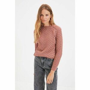 Trendyol Dried Rose Specific Detailed Knitwear Sweater kép