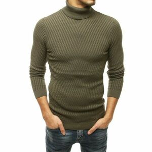 Férfi pulóver pulóver khaki WX1633 kép
