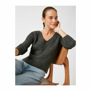 Koton V Neck Long Sleeve Knitwear Sweater kép