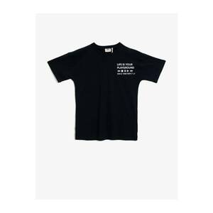 Koton Boy tisztelete Élet | Jogalkotási tekintetben - Biopamut nyomtatott T-Shirt Crew Nyak rövid ujjú kép