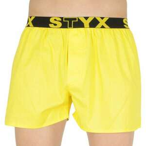Férfi rövidnadrág Styx sport gumisárga (B1068) kép