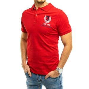 Férfi piros póló ing Dstreet PX0357 kép