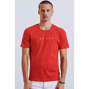 Piros Dstreet RX4655 férfi póló nyomtatással kép