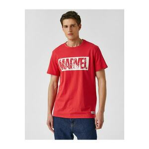 Koton Men's Red Tshirt Licensed Cotton kép