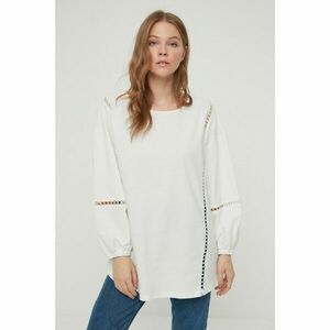 Trendyol Ecru Lace Detailed Knitted Tunic kép