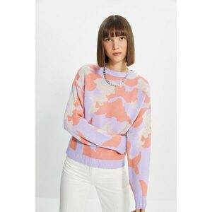 Trendyol Lilac Jacquard Knitwear Sweater kép