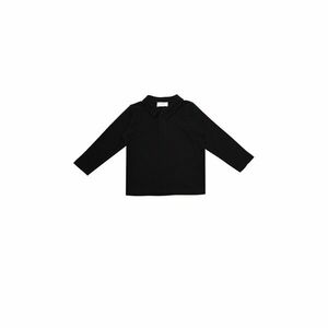 Trendyol Black Unisex Knitted Polo Neck T-shirt kép
