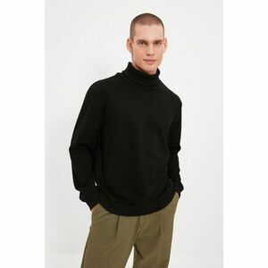 Trendyol Black Men's Regular Fit Sweatshirt kép
