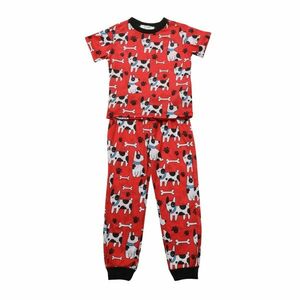 Trendyol Red Printed Boy Knitted Pajamas Set kép