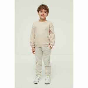 Trendyol Ecru Striped Basic Jogger Boy Knitted Slim Sweatpants kép