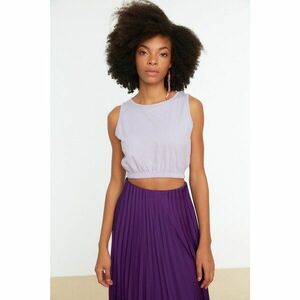 Trendyol Lilac Pleated Knitted Singlet kép