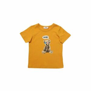 Trendyol Orange Printed Crew Neck Boy Knitted T-Shirt kép