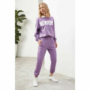 Trendyol Lilac Rubber Pants Knitted Sweatpants kép