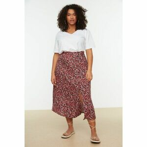 Trendyol Curve Multicolored Slit Knitted Skirt kép