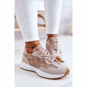 Classic Sports Shoes Tied Beige Patrice kép