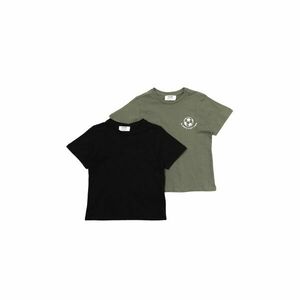 Trendyol Black-Khaki Pocket-Basic Boy Knitted T-Shirt kép