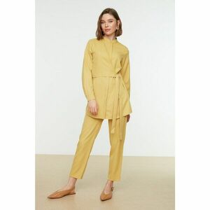 Trendyol Yellow Judge Collar Double Breasted Tied Woven Bottom-Top Suit kép