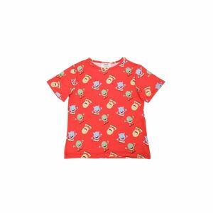 Trendyol Red Printed Cycling Collar Boy Knitted T-Shirt kép