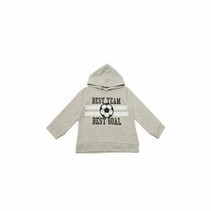 Trendyol Gray Printed Hoodie Boy Knitted Slim Sweatshirt kép