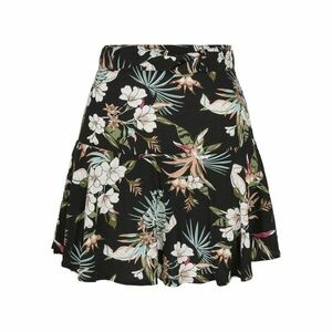 Ladies Viscose Mini Skirt Black Tropical kép