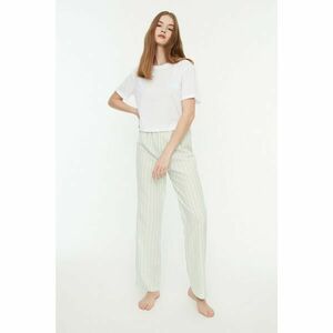 Trendyol Mint Striped Pajamas Set kép