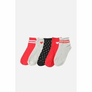 Trendyol 5 Pack Red-Multicolored Socks kép