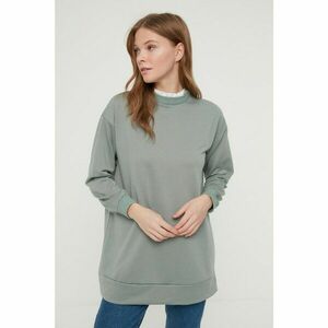 Trendyol Mint Ruffle Collar Detailed Knitted Tunic kép