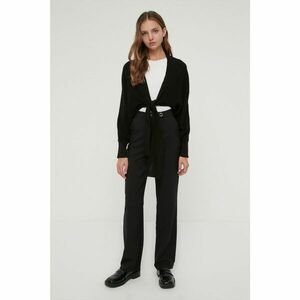 Trendyol Black Tie Detailed Knitwear Cardigan kép