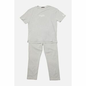 Trendyol Gray Printed Knitted Pajamas Set kép