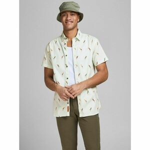 Light Green Patterned Shirt Jack & Jones Playa - Men's kép