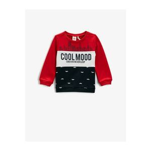 Koton Cool Mood Printed Crew Neck Long Sleeved T-Shirt kép