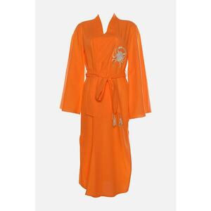 Trendyol Orange Embroidery Detailed Kimono&Caftan kép