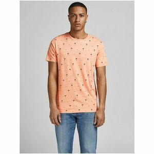 Orange Patterned T-Shirt Jack & Jones Poolside - Men kép