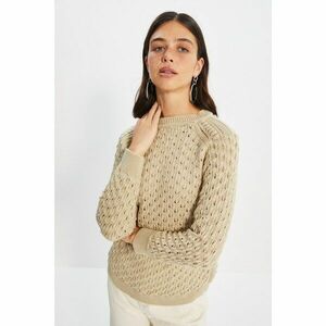 Trendyol Stone Knitted Detailed Knitwear Sweater kép