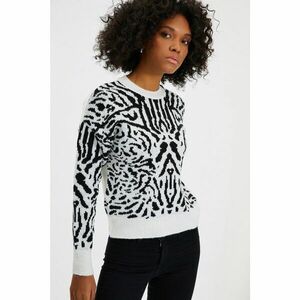 Trendyol Ecru Jacquard Knitwear Sweater kép