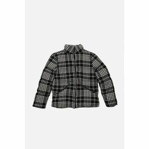 Trendyol Black Crowbar Patterned Oversize Down Jacket kép