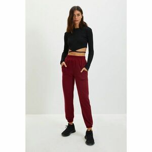 Trendyol Claret Red Pocket Detailed Jogger Slim Knitted Sweatpants kép