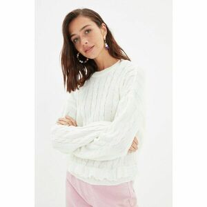 Trendyol Ecru Lace Detailed Knitwear Sweater kép