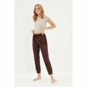 Trendyol Brown Velvet Knitted Trousers kép