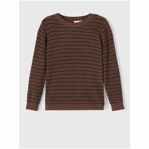 Brown striped boy sweater name it Rulf - unisex kép