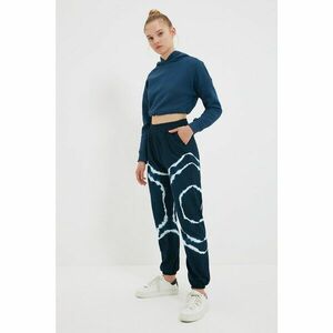 Trendyol Indigo Tie-Dye Loose Jogger Slim Knitted Sweatpants kép