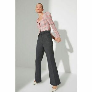Trendyol Anthracite Front Button Trousers kép