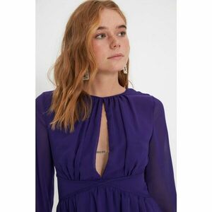 Trendyol Purple Collar Detailed Chiffon Dress kép