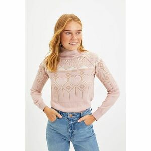 Trendyol Powder Jacquard Turtleneck Knitwear Sweater kép