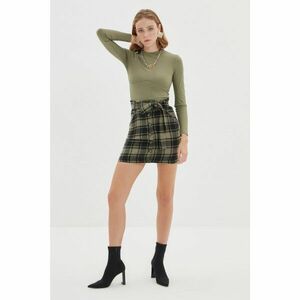 Trendyol Khaki Buttoned Skirt kép
