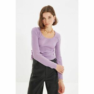 Trendyol Lilac Ruffle Detailed Knitwear Sweater kép