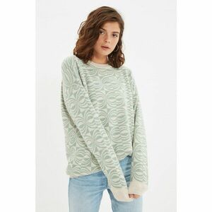 Trendyol Stone Jacquard Knitwear Sweater kép