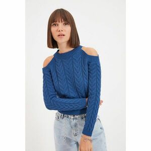 Trendyol Indigo Cut Out Detailed Knitwear Sweater kép
